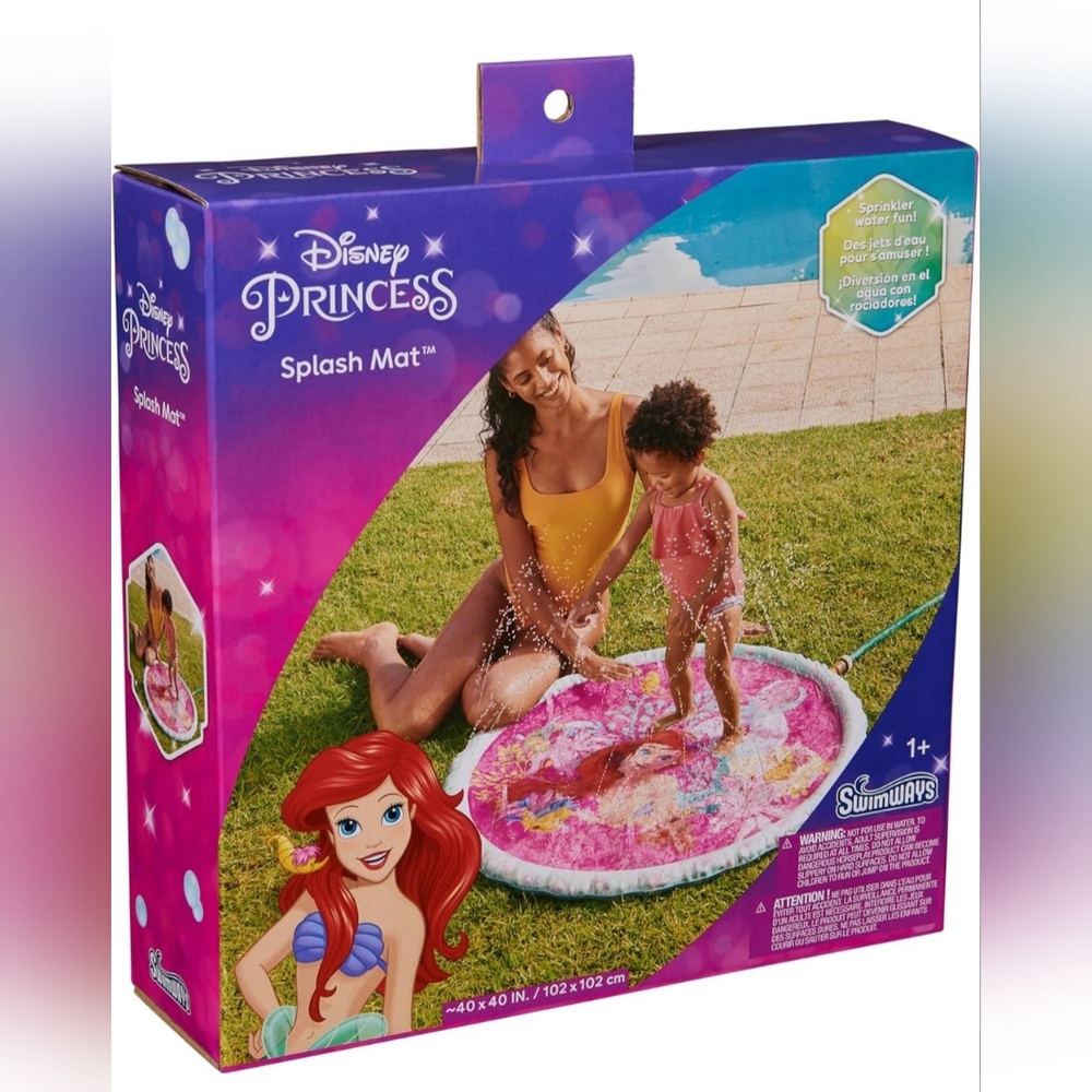 Disney Princess Ariel Pink & Purple Splash Mat